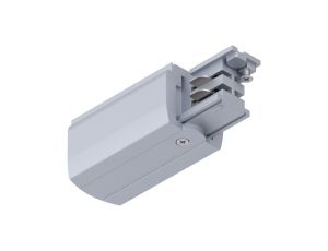 Końcówka zasilająca do systemu ProRail3 LEWE 230V srebrny / metal / tworzywo sztuczne