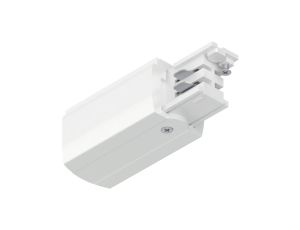 Końcówka zasilająca do systemu ProRail3 LEWE 230V biały / metal / tworzywo sztuczne