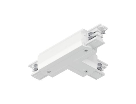 Łącznik do systemu ProRail3 T lewy 230V biały / metal / tworzywo sztuczne
