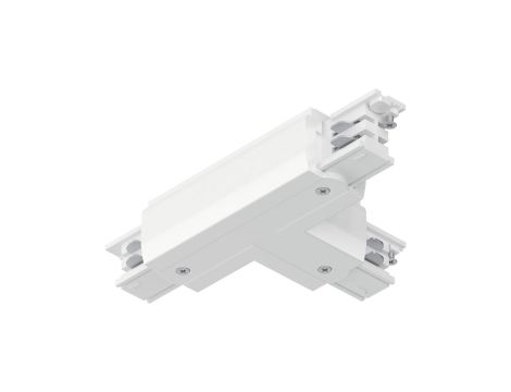 Łącznik do systemu ProRail3 T prawy 230V biały / metal / tworzywo sztuczne