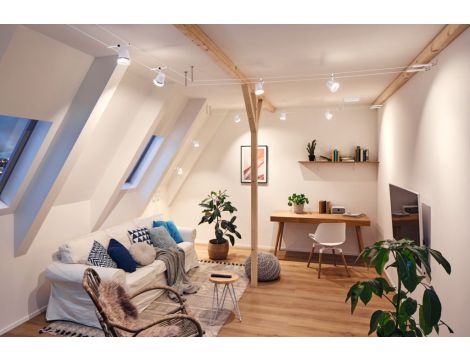 System linkowy DC Spot Cone max10W Biały mat/Chrom GU5,3 12V DC twszt/met - 3