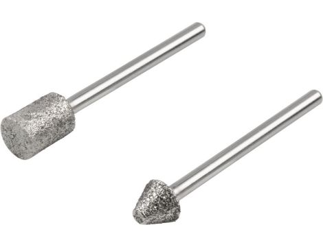 Zestaw ściernic diamentowych Wolfcraft - cylindryczny / spiczasty 2 częściowy.