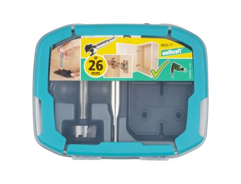 Zestaw do montażu zawiasów 26 mm Wolfcraft - 3