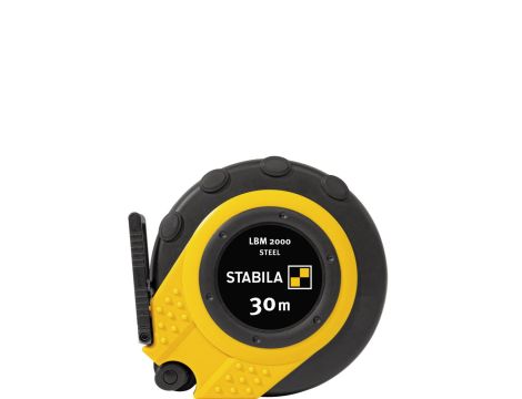 Taśma miernicza Stabila LBM 2000, ze stali, 30 m, w obudowie
