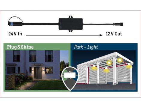 Outd Park + Light  Adapter P+S IP67 - 2