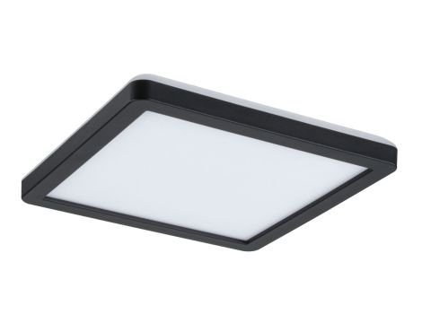 Plafoniera ATRIA SHINE LED Backlight 11.2W 900lm 190x190mm 4000K 230V czarny matowy / tworzywo sztuczne