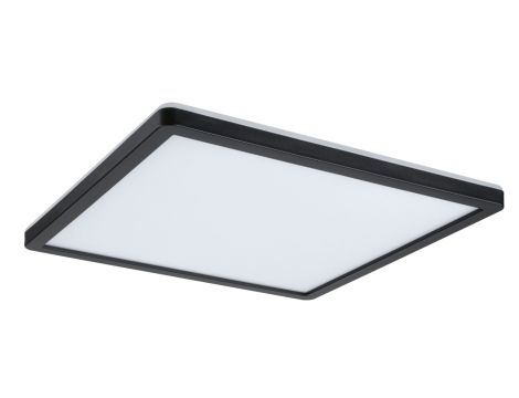 Plafoniera ATRIA SHINE LED Backlight 16W 1600lm 293x293mm 4000K 230V czarny matowy / tworzywo sztuczne