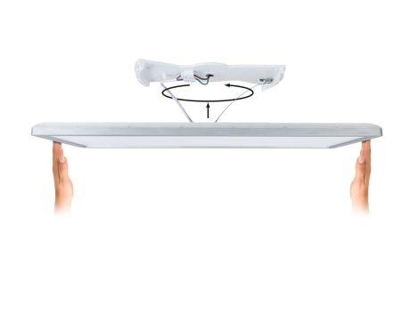 Plafoniera ATRIA SHINE LED Backlight DIM 22W 1800lm 580x200mm 3000K 230V chrom matowy / tworzywo sztuczne - 3