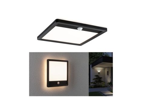 Plafoniera LAMINA LED 14.5W kwadratowa PIR 3000K IP44 230V czarny / tworzywo sztuczne - 3