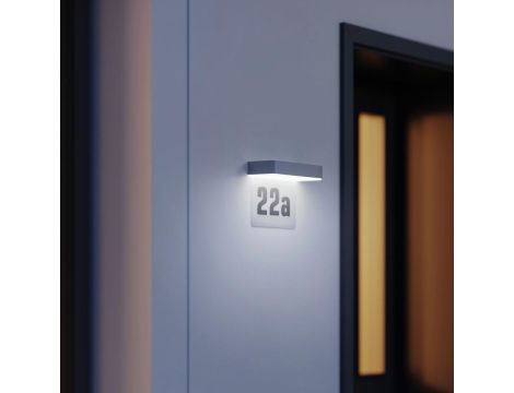 Oprawa numeryczna solarna z czujnikiem zmierzchu STEINEL Xsolar SOL-O HN 0,07,W 3000K IP44 IK03 antracyt / aluminium - 2