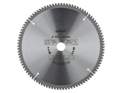 Piła tarczowa do ukośnc 305/30 mm HM Wolfcraft - dokładne, czyste ciecie