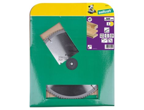 Piła tarczowa do ukośnc 305/30 mm HM Wolfcraft - dokładne, czyste ciecie - 2