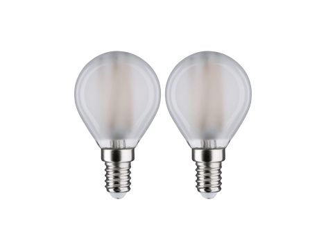 Źródło światła LED Fil 2X Tropfen 470lm E14 4000K mat 4,5W 230V