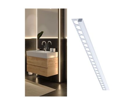 LumiTiles Frame profil 1m w zest dyfuzor Alu-anod/satynowy