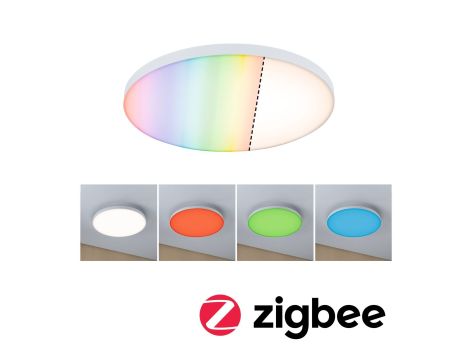 Plafoniera VELORA LED SM Zigbee RGBW 22W 2000lm okragła 400mm 230V  biały / metal