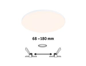 Panel podtynkowy Veluna VariFit Edge 200mm 3000K ściemnialny 17W biały 230V