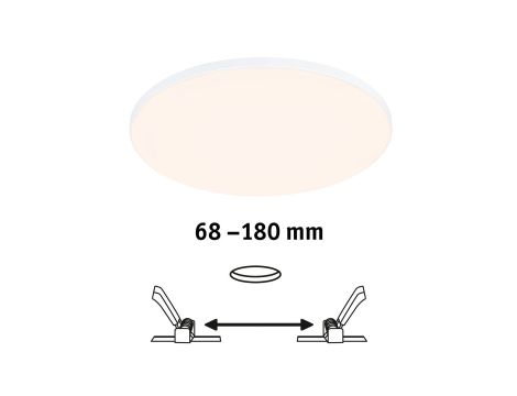 Panel podtynkowy Veluna VariFit Edge 200mm 3000K ściemnialny 17W biały 230V