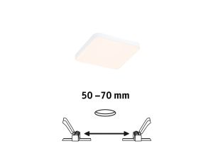 Panlel podtynkowy Veluna VariFit Edge 90x90mm 3000K 6W biały 230V