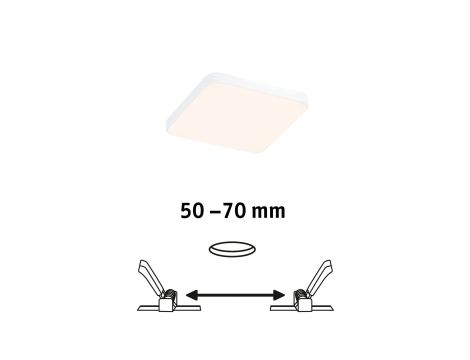 Panlel podtynkowy Veluna VariFit Edge 90x90mm 3000K 6W biały 230V