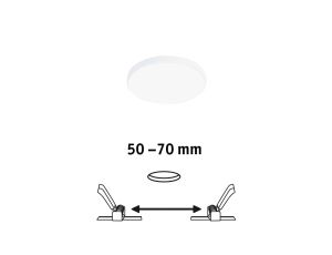 Panel podtynkowy Veluna VariFit Edge 90mm 4000K ściemnialny 6W biały 230V