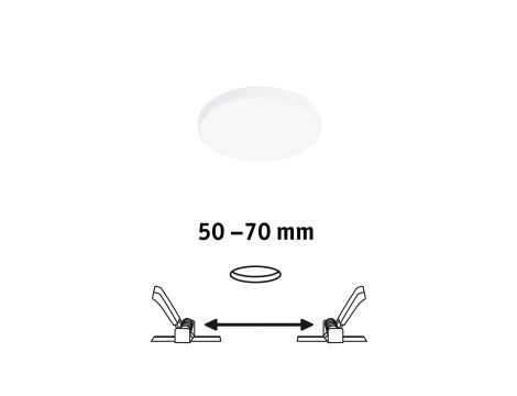 Panel podtynkowy Veluna VariFit Edge 90mm 4000K ściemnialny 6W biały 230V