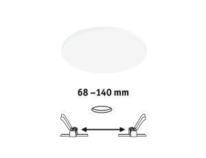 Panel podtynkowy Veluna VariFit Edge 160mm 4000K ściemnialny 12W biały 230V