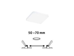Panelel podtynkowy Veluna VariFit Edge 90x90mm4000 6W biały 230V