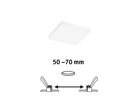 Panelel podtynkowy Veluna VariFit Edge 90x90mm4000 6W biały 230V