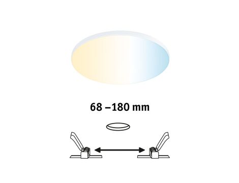 Panel podtynkowy Veluna VariFit Moon160mmTune SM Zigbee 15,5W biały 230V