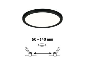 Plafoniera VariFit AREO LED 13W 1300lm 4000K okragła 175mm IP44 230V czarny matowy / tworzywo sztuczne