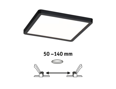 Plafoniera VariFit AREO LED DIM SM Zigbee 13W 1200lm 3000-6500K 175x175mm IP44 230V czarny matowy / tworzywo sztuczne