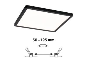 Plafoniera VariFit AREO LED DIM SM Zigbee 16W 1400lm 3000-6500K 230x230mm IP44 230V czarny matowy / tworzywo sztuczne