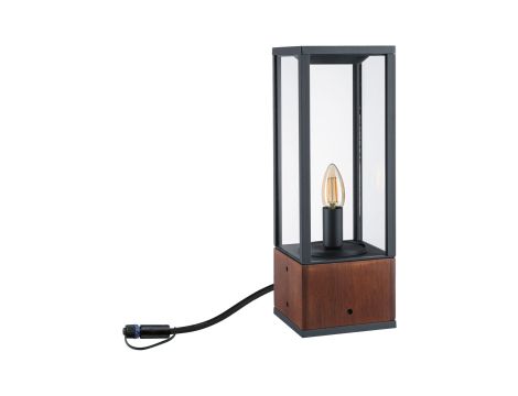 Oprawa ogrodowa Plug & Shine VENEA 40cm E14 2W 1900K IP44 24V drewno