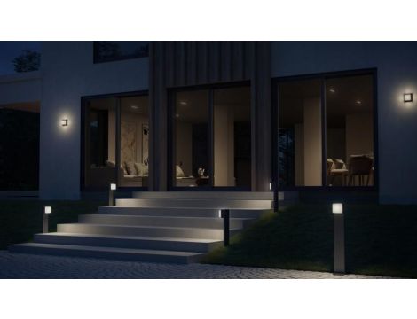 Lampa elewacyjna z czujnikiem ruchu i zmierzchu Steinel L 845 SC LED iHF Bluetooth Mesh Connect 9W 3000K 655lm IP44 IK03 230V antracyt / aluminium - 3