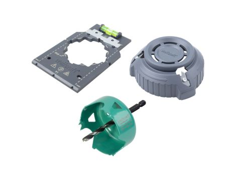 Zestaw do montażu puszek elektrycznych w suchej zabudowie, Wolfcraft