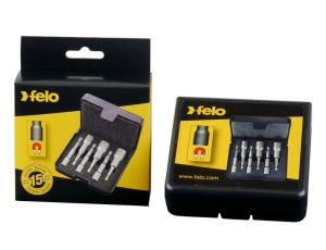 Zestaw 6 nasadek magnetycznych SW 6 / 7 / 8 / 10 / 12 / 13 FELO - dł. 66 mm w etui typu FARMER