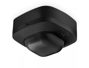 Czujnik obecności i zmierzchu Steinel IR Quattro HD 24m COM1 natynkowy IP20 kwadrat czarny