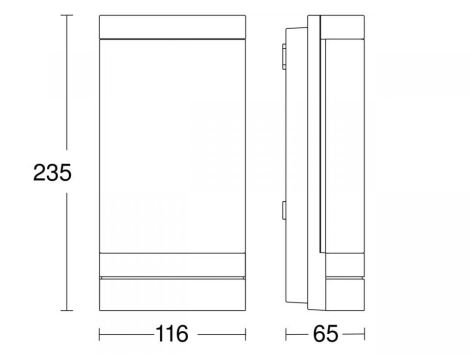 Oprawa numeryczna elewacyjna z czujnikiem STEINEL L 271 DIGI SC Bluetooth Mesh 6,6W 3000K 566lm LED IP44 IK03 230V antracyt / aluminium - 3