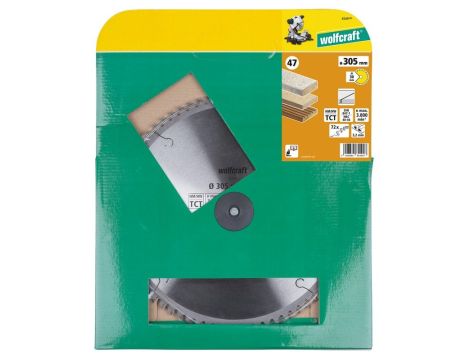 Piła tarczowa 305/30 mm HM Wolfcraft - dokładne, czyste ciecie - 2