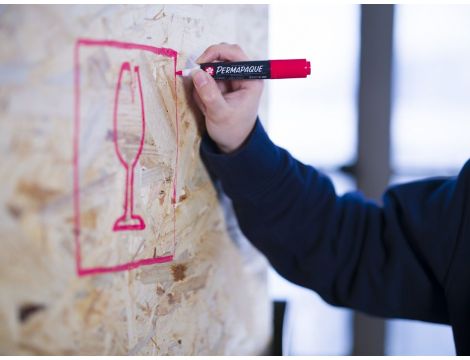 Marker Permapaque Dual Point czerwony, Sakura - 2