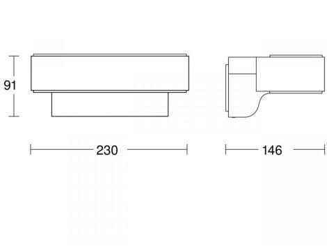 Lampa elewacyjna z czujnikiem ruchu i zmierzchu  Steinel L 810 SC LED  iHF Bluetooth Mesh Connect 9,8W 3000K 679lm IP44 IK03 230V srebrna / aluminium - 3