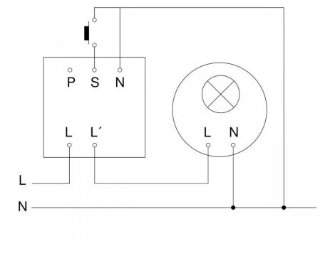 Czujnik obecności i zmierzchu DUAL US COM1 podtynkowy IP20 kwadrat biały - 3
