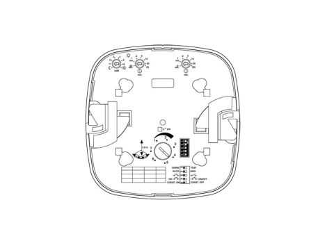 Czujnik obecności i zmierzchu HF 360 DALI-2 APC podtynkowy IP20 kwadrat biały - 2