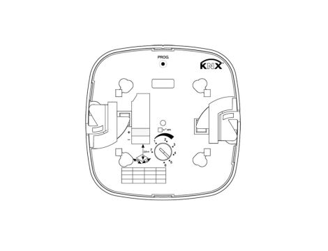 Czujnik obecności i zmierzchu HF 360 KNX V3.1 podtynkowy IP20 kwadrat biały - 2