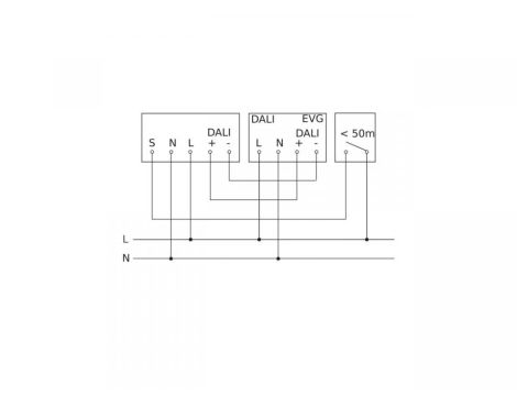 Czujnik obecności i zmierzchu HF 360-2 DALI-2 APC podtynkowy IP20 kwadrat biały - 2