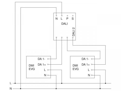 Czujnik obecności i zmierzchu IR Quattro 8m DALI-2  podtynkowy IP20 kwadrat biały - 5