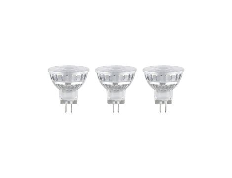 Źródło światła LED MR11 GU4 3x3W 300lm 36st. 2700K 12V srebrny / szkło
