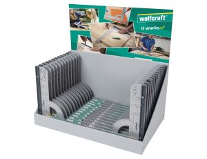 Kątownik uniwersalny 280 x 500 mm Wolfcraft, display 24 szt