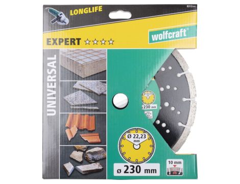 Tarcza diamentowa 230 do cięcia PRO Laser Universal, wolfcraft - 2