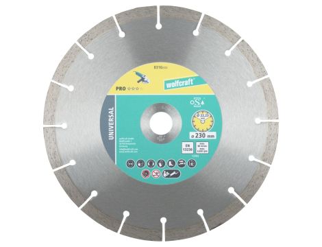 Tarcza diamentowa 230 do cięcia uniwersalna PRO, wolfcraft